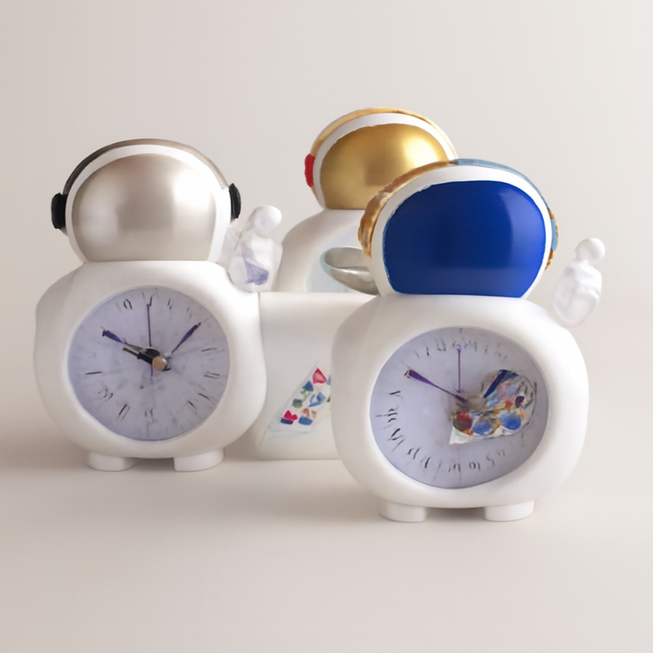Astronaut Alarm Clock with Pen Holder