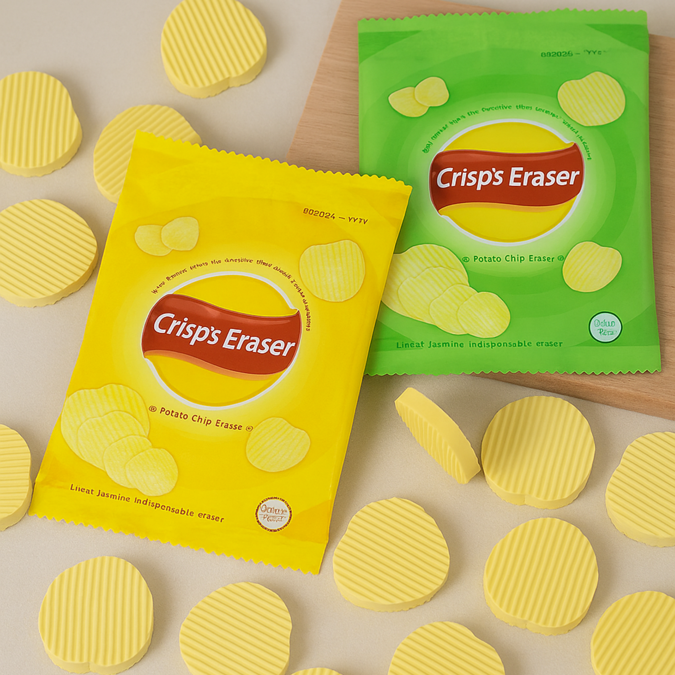 Potato Chips Erasers