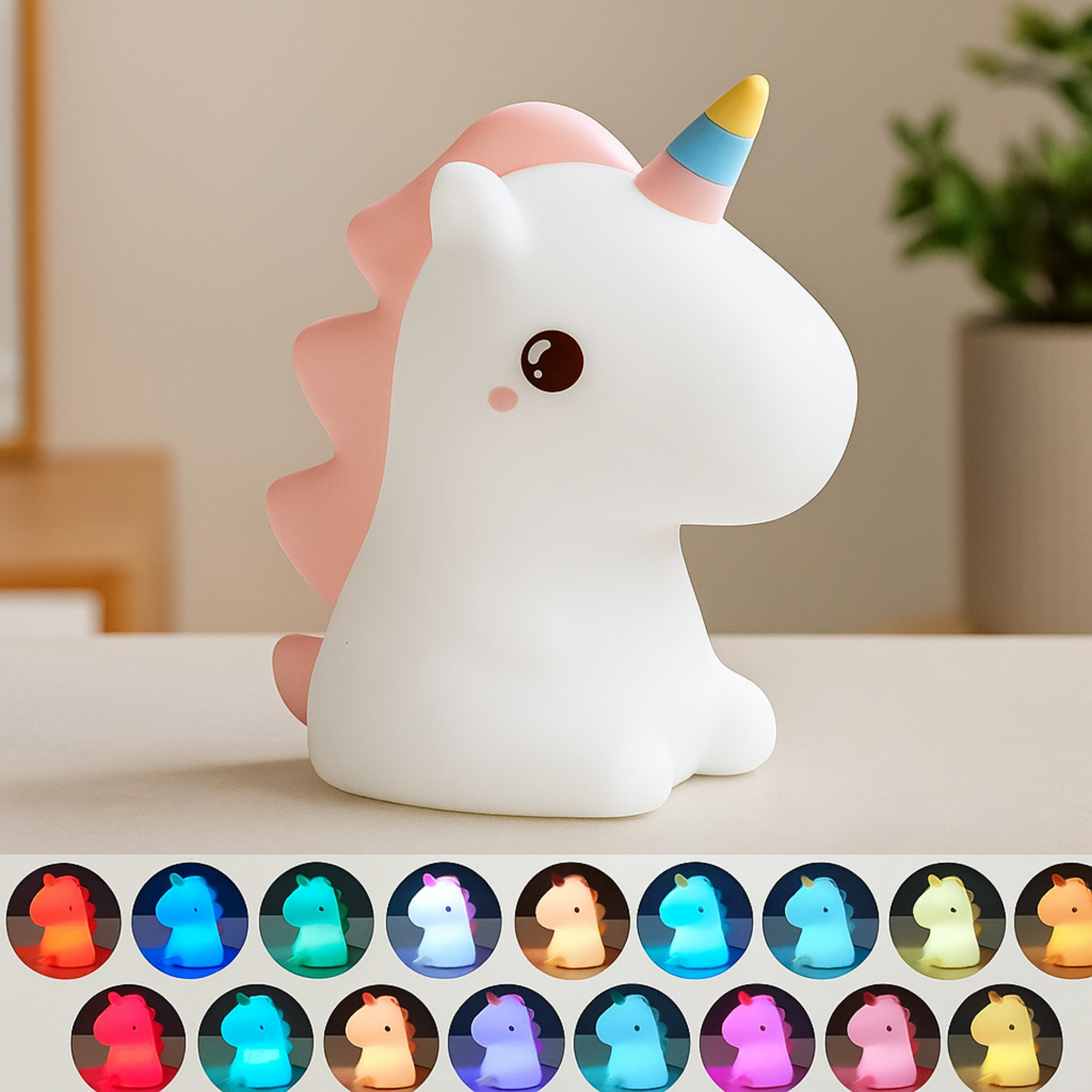 Unicorn Silicone Touch Light Night Cute Lamp