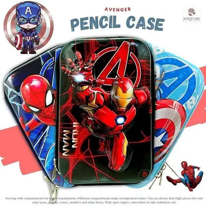 Tiny Tales 3D Cover Eva Iron Man Theme Pencil Case Avenger