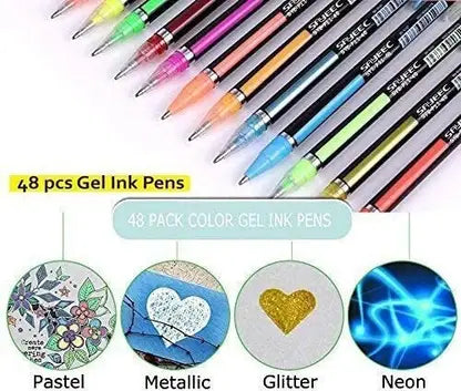 Shivom 48Pc Gel Pens set Color gel pen