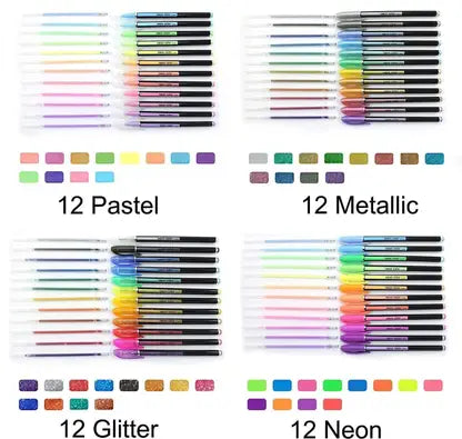 Shivom 48Pc Gel Pens set Color gel pen