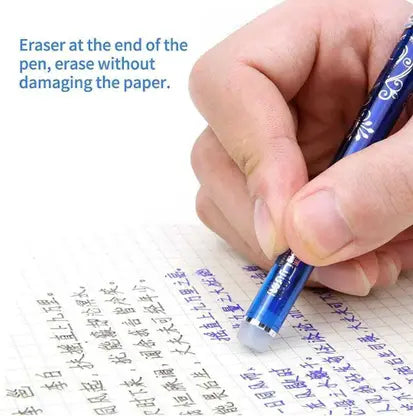 Poohan CUTE Blue Ink Erasable Gel Pen