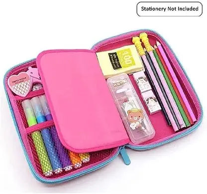 Toxen Rainbow Balloon Unicorn Embossed Pencil Box