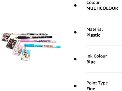 AAHANSHOPPE BTS THEME PEN WITH SMALL ATTACHED DIARY Gel Pen