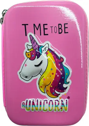 SKutir Embossed 3D Unicorn Art EVA Pencil Box