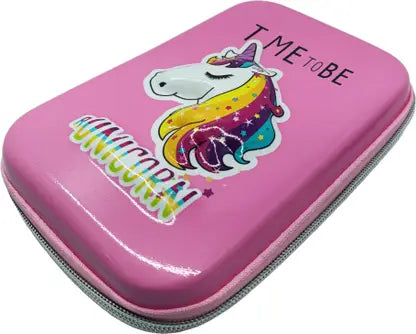 SKutir Embossed 3D Unicorn Art EVA Pencil Box