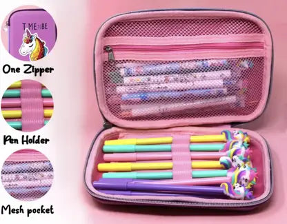 SKutir Embossed 3D Unicorn Art EVA Pencil Box