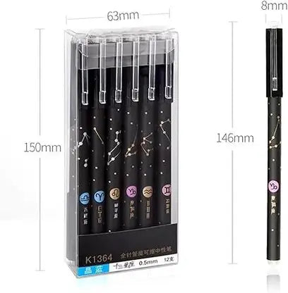 ALPHINE Erasable Pen with Magic Wipe Eraser Gel Pen