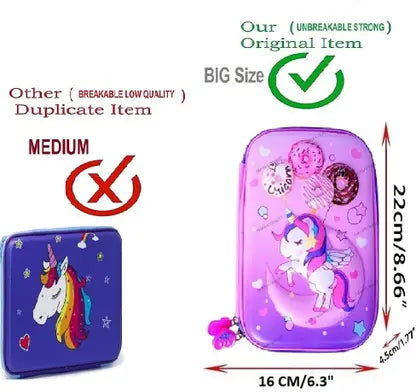 BEFLIX Unicorn Pencil Box Pencil Case