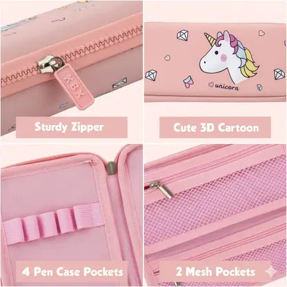 Colorbee Enchanted Horse Unicorn Pink Pencil Organizer