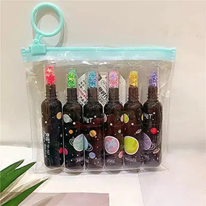 fixer Cute Space Theme Bottle Shaped Markers