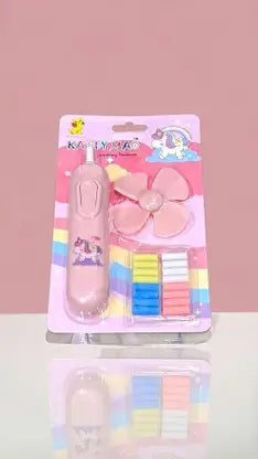 FATFISH Unicorn Electric Eraser with Fan and eraser for Kids