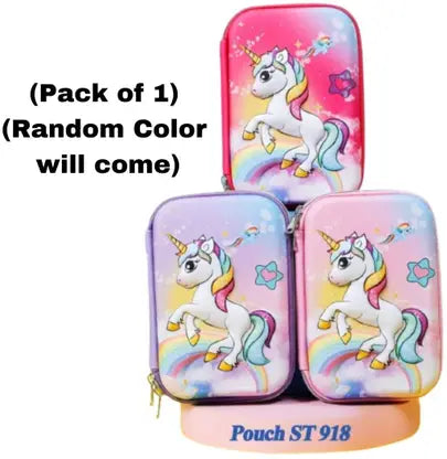 Sannu Unicorn Pencil Case Hardtop EVA Pouch Organizer for Girls