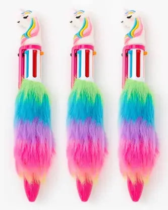 Happi Tokens 6 in 1 Colors Unicorn Feather Pen